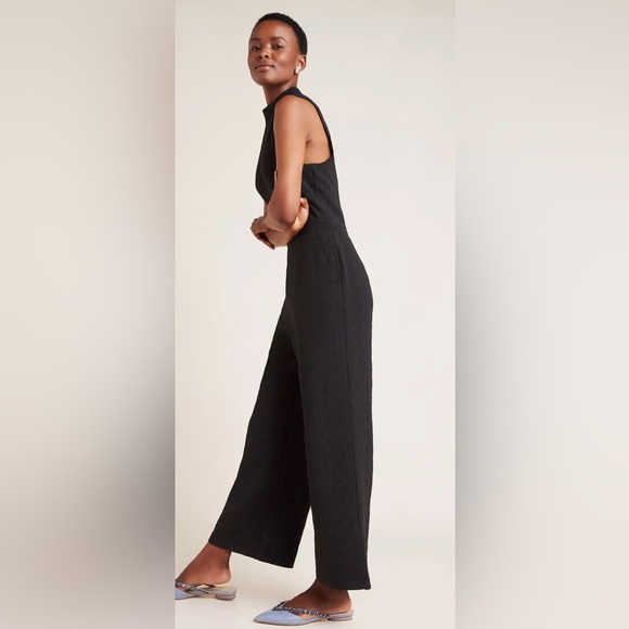 NWT Eva Franco Charley/Anthropology Mock Neck Jumpsuit. Size Small. - Picture 4 of 12